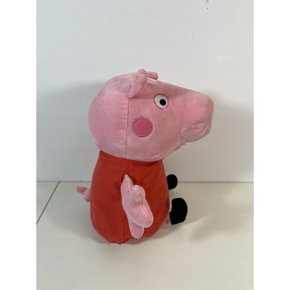 Peppa Pig Pink With Red Dress 13.5" Stuffed Plush By Fiesta